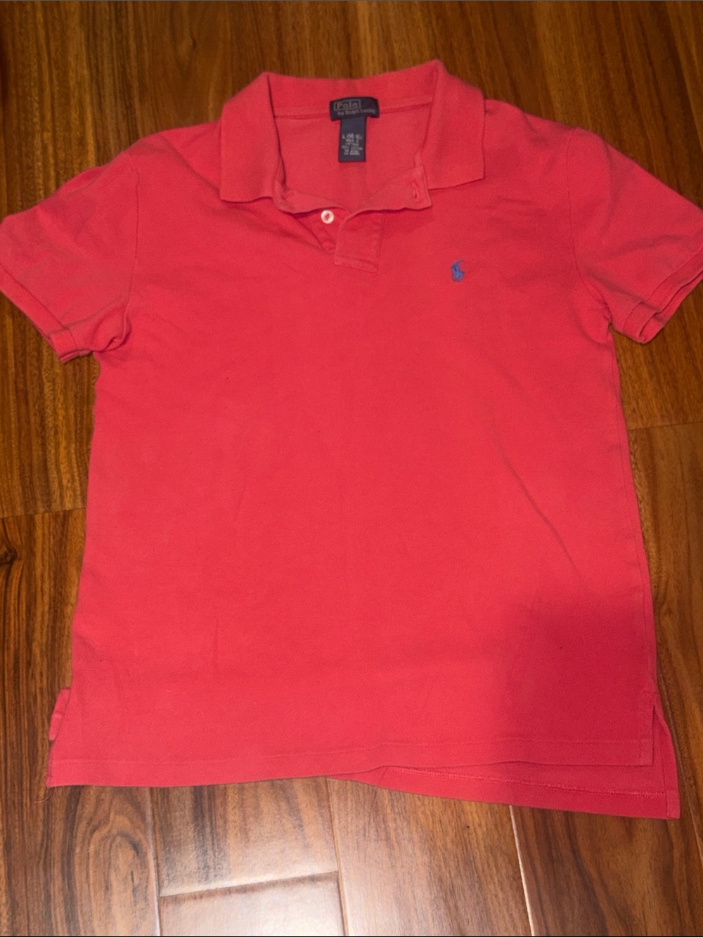 Polo by Ralph Lauren Kids Coral Polo with Blue Pony